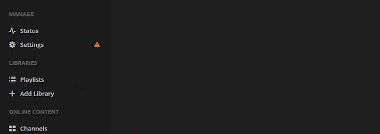 First select add library in the left-hand side column